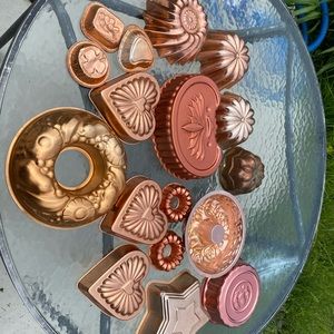 Vintage copper molds
